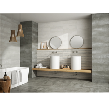 Faïence murale effet '"béton" CUSSET - Blanco 20 CMx60 CM