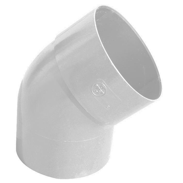COUDE FXF 45° DIAM.80 1.9MM GRIS