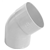 COUDE FXF 45° DIAM.80 1.9MM GRIS