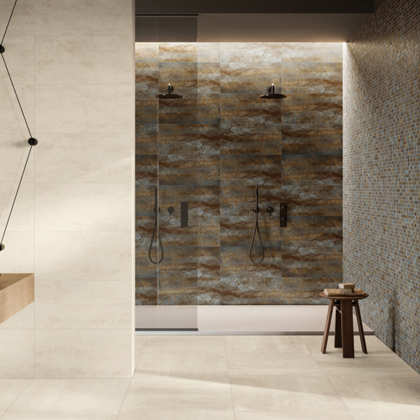 Carrelage intérieur grès cérame émaillé rectifié effet pierre Bold - 60,0 CM x 30,0 CM - Beat Silk