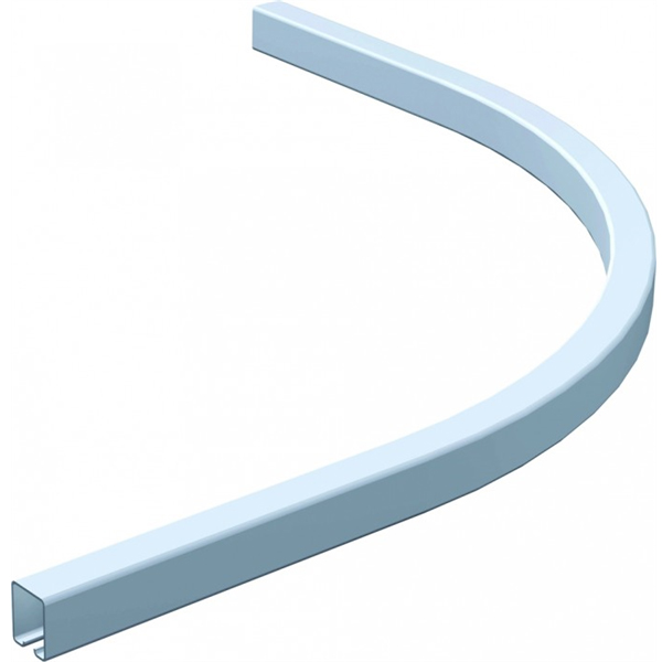 Courbe de rail pour panneaux de 550 mm max- 3530C Mantion - Rayon 500 mm à l'axe - Acier galvanisé