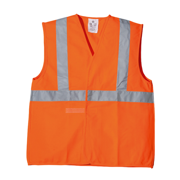 Gilet haute visibilité avec fermeture centrale par scratchs Yard Coverguard - Orange fluo - Taille XL