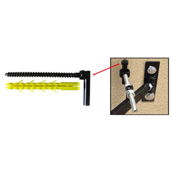 Pièce pour gond en angle pour isolation par l'extérieur - ING Fixations - Acier noir - Lot de 4