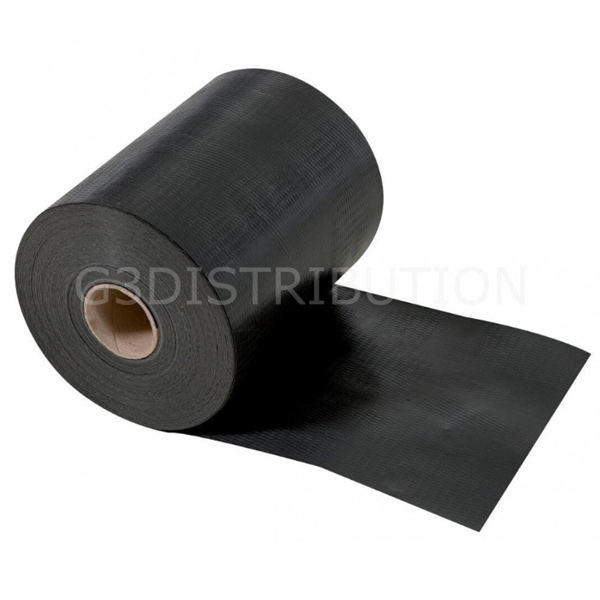 Bande d'arase anti remontées capillaires en polyéthylène noir - largeur 350 MM - Longueur 50,00 M