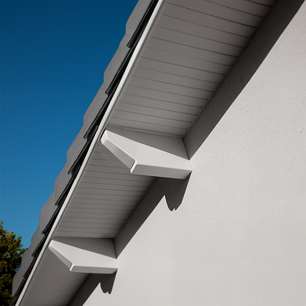 Protège-panne Aquitaine pour charpente traditionnelle - Larg. 900 MM x Haut. 250,00 MM - Long. 600,0 MM - Blanc