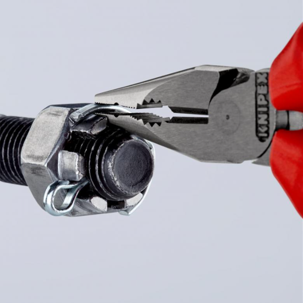 Pince universelle bec fin demi rond Knipex - Longueur 145 mm - Poignées bi-matière