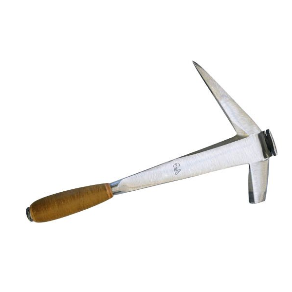 Marteau de couvreur-ardoisier forgé pour taille à gauche - Manche en cuir - 700 grammes - Jouanel