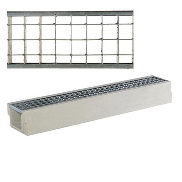 Caniveau SEBIDRAIN A + grille caillebotis Résistance : Classe B125