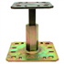 Pied de poteau réglable hauteur 100 à 150 mm platines 100 x 100 mm et 130 x 130 mm