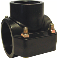 Collier de prise en charge simple PN6 série 7 pour tube PE - ⌀ 63 mm x 1/2"