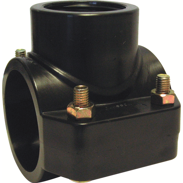 Collier de prise en charge simple PN6 série 7 pour tube PE - ⌀ 63 mm x 1/2"