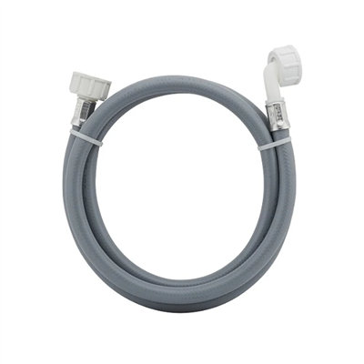 Tuyau d'alimentation machine à laver 2 m - F 20 x 27 - Diamètre 10 mm - Caoutchouc