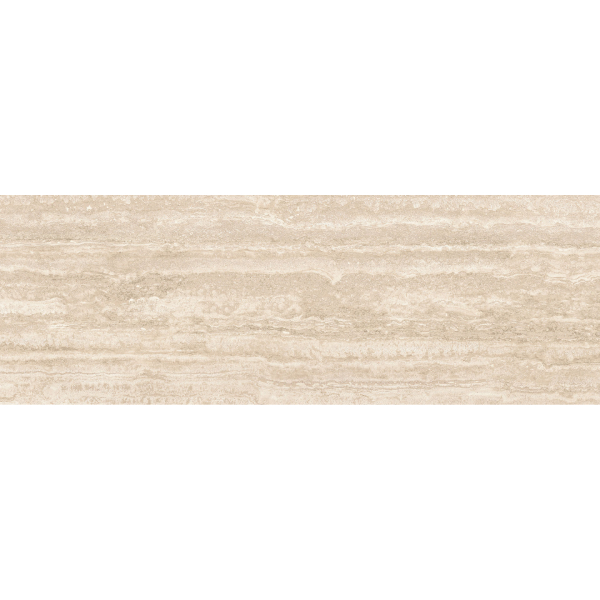 Carrelage mural imitation pierre naturelle de travertin - Travertino Wall Vein Beige rectifié - 120 x 40 cm - ép. 9 mm