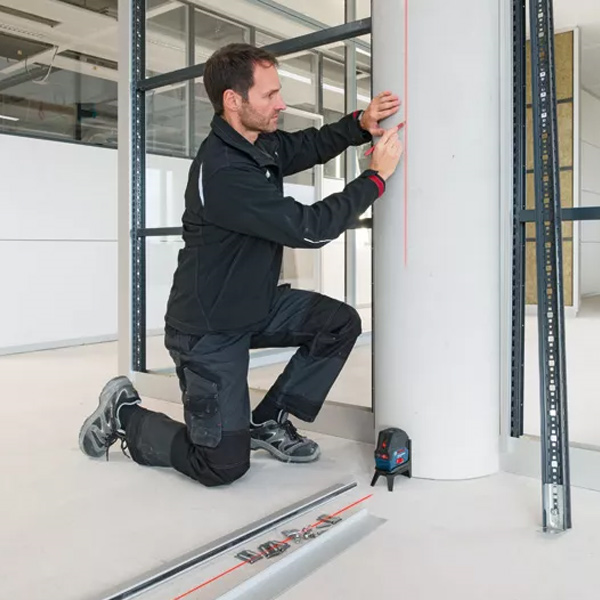 Niveau laser Bosch GCL 2-15 Professional points et lignes rouge - en housse avec accessoires