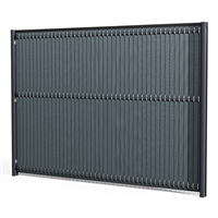 Lame occultante composite ReWood pour grillage rigide Moreda - Gris anthracite - Hauteur 1,50 M