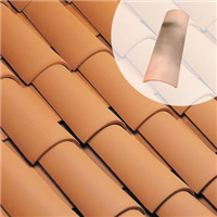 Tuile en terre cuite Canal 50 Poudenx Edilians - Rouge