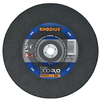 Disque à tronçonner acier FT30 Rhodius 300 x 3 x 20 mm