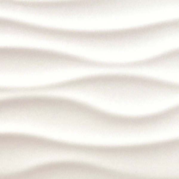 Faïence murale TRENDY WAVE EDILIS - White - 50 CMx25 CM Ép.7,40 MM