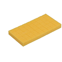 PLATOIR DE NETTOYAGE EPONGE STRIEE 28X14X2,5CM