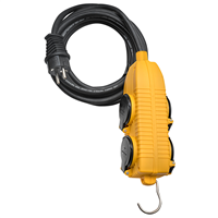 Rallonge électrique Brennestuhl câble de 5,0 M H07RN-F 3G2,5 avec Powerblock 4 prises à clapet IP44
