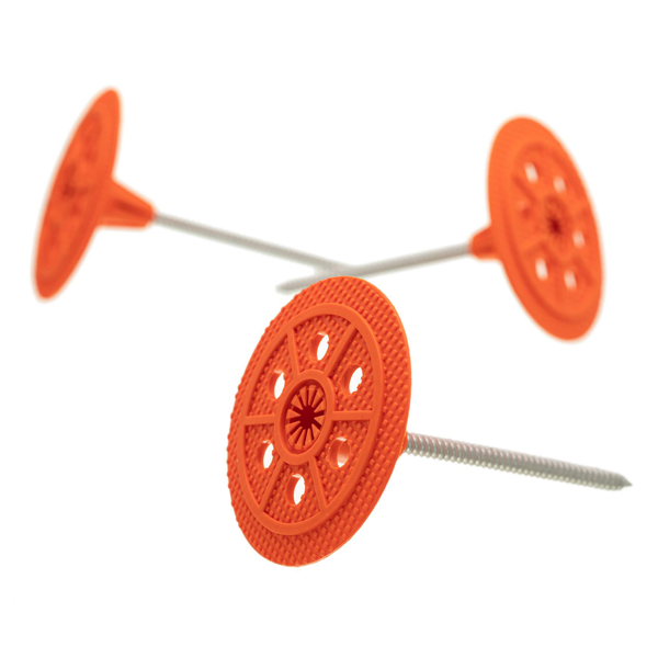 Rondelle isolation fixation isolant bois Isowood Spit Ø 60mm - Boîte de 400 - Vendue sans vis