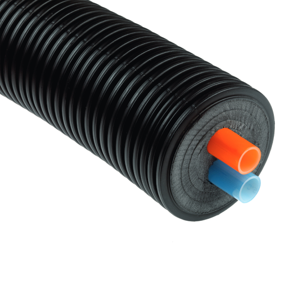 Tube PER chauffage - Tube double chauffage ø 40 x 3,7 mm - SDR 11 / PN6 - Gaine ø 140 mm - Longueur 100 m