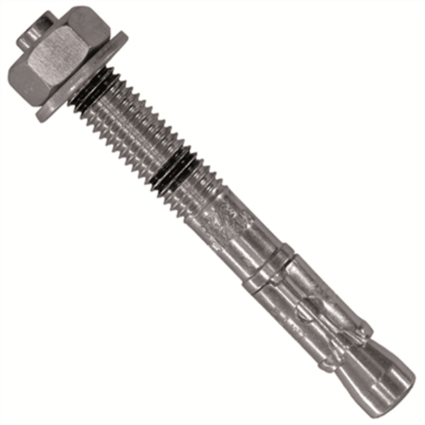 Goujon d'ancrage fileté - Edia - Acier galvanisé - Diamètre 8 mm - Longueur 75 mm - Lot de 4