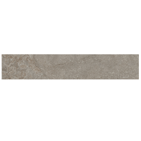 Plinthe carrelage effet pierre en grès cérame émaillé - Dorset - 60 x 9 cm - ép. 8,5 mm - Greige