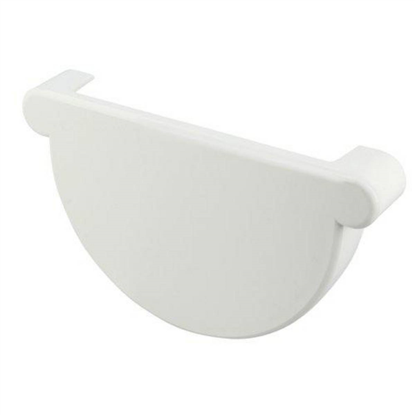 Fond de gouttière à coller pour gouttière 1/2 rond développé 25 coloris blanc