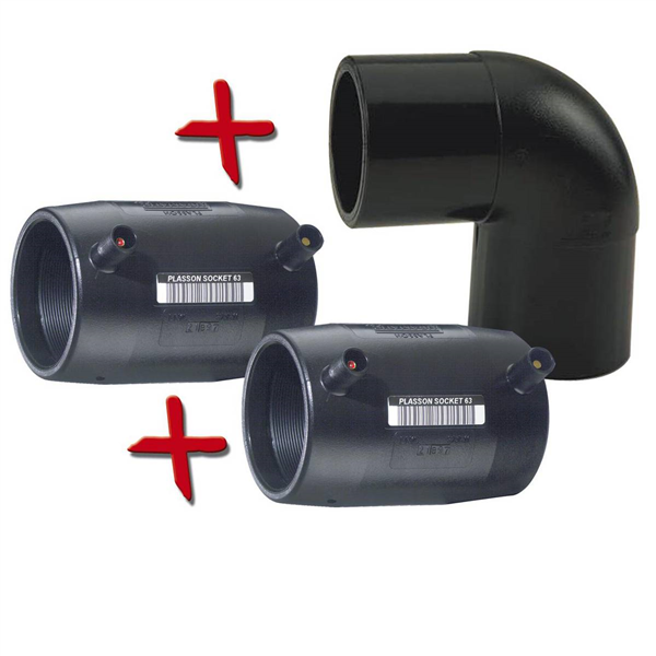 ENS. COUDE 90 ES GAZ PE100 PN10 D110