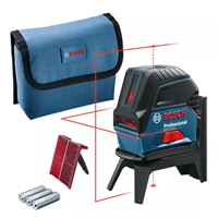 Niveau laser Bosch GCL 2-15 Professional points et lignes rouge - en housse avec accessoires
