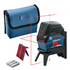 Niveau laser Bosch GCL 2-15 Professional points et lignes rouge - en housse avec accessoires