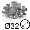 Raccords PVC diamètre 32