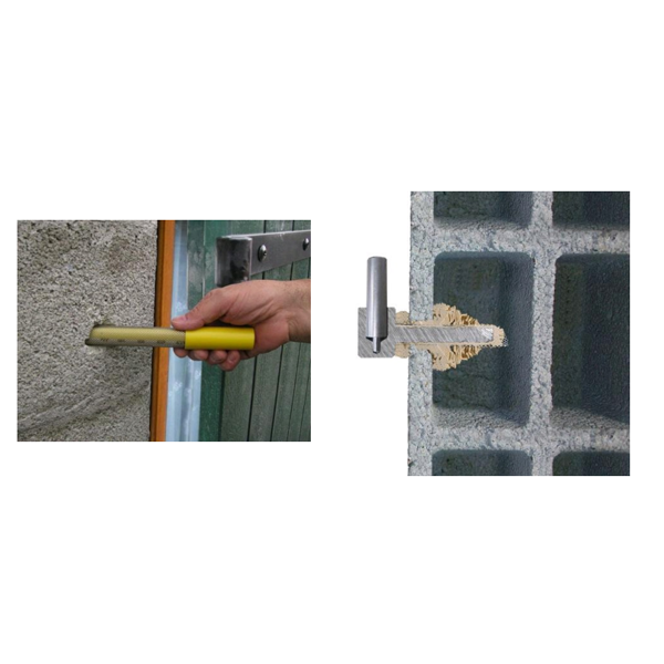 Filtre métallique pour scellement à la résine - 26 x 350 mm - boîte de 12 pièces