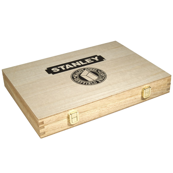 Coffret de 5 ciseaux à bois Stanley avec manche bois largeur 6-10-15-20-25 mm