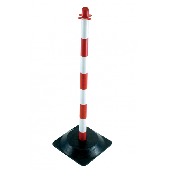 Poteau de support Taliaplast bicolore hauteur 90 cm rouge et blanc