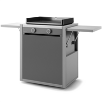 Chariot acier fermé pour plancha Forge Adour Modern 60