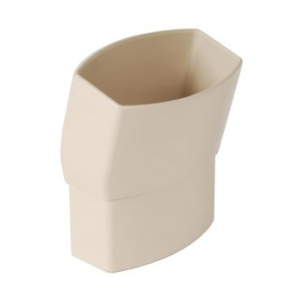 Coude ovoïde Nicoll pour tube de descente 90 x 56 mm - Angle 15°- Mâle/Femelle - Techtan - Sable