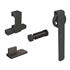 Système coulissant droit sur fer plat ROCDESIGN TYPE A pour portes bois jusqu'à 120 kg