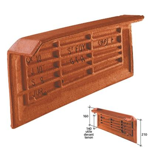 Tuile de rive indiv. gauche à rec. - 200