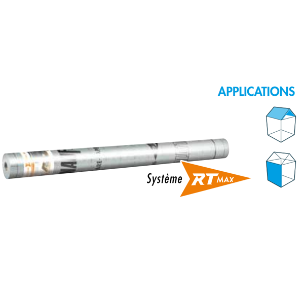 Membrane pare-vapeur Knauf Insulation RT Max 90 - Sd > 90,00 M - rouleau de 1,50 M x 50,00 M