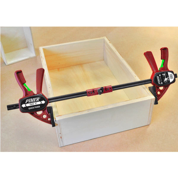 Serre-joint Piher Maxi quick 300 - Tige 20 x 5 mm saillie 9,4 cm longueur 125 cm