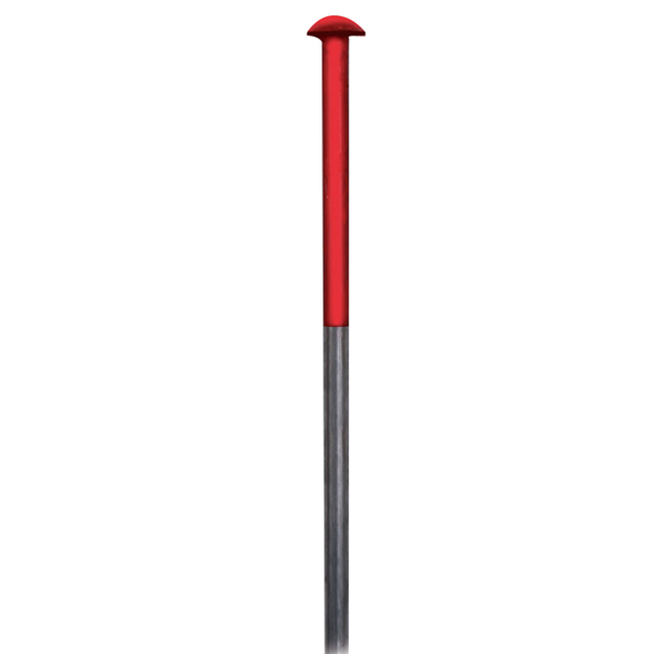 Fiche de Paveur pour chantier diamètre 14 mm longueur 1 m tete forgé peinture rouge 10 cm