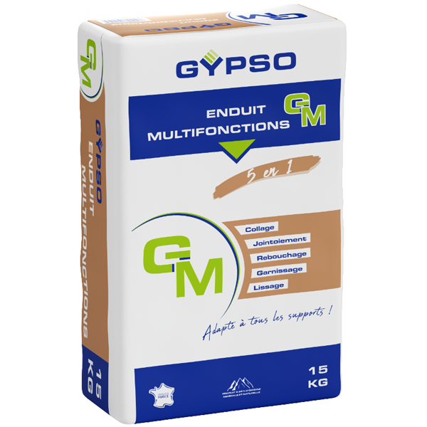Enduit multifonctions Gypso GM - sac de 15 kg