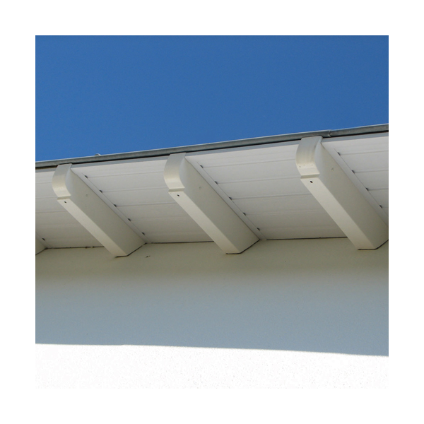 Protège-chevron MEP PC650B en PVC - coloris Blanc - 55 x 75 x 600 MM