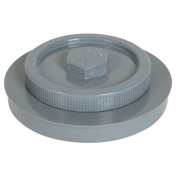 Tampon De Visite PVC Avec Bouchon - Mâle/femelle - Diamètre 160 Mm - Pour Réseau Assainissement Et Débouchage