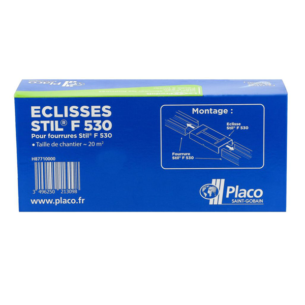 Éclisse Stil F530 pour assemblage de fourrures F530 - boîte de 50
