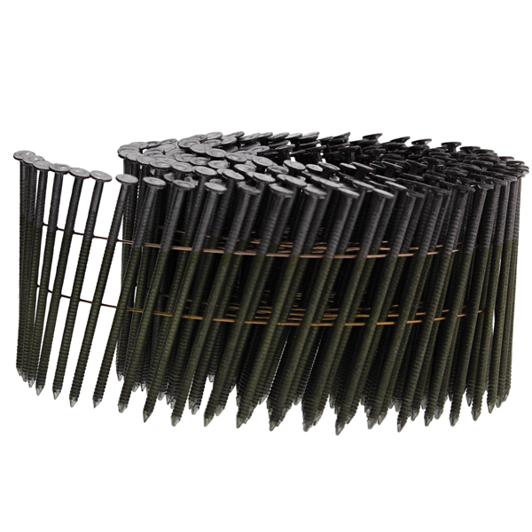 Clou cranté 16° en rouleau à fil soudé Haubold pour cloueur RNC - 2,5 x 55 mm - boîte de 7200