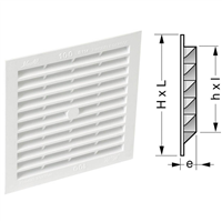 GRILLE MEN.REGLEM.CARREE 100 AVEC MOUSTIQUAIR