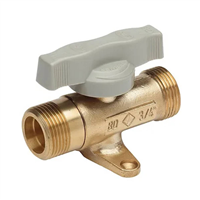 Robinet Installation int JPG DN15   double mâle G 3/4" à patte / skinpack